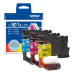 Brother LC501XL3PKS ink cartridge 3 pc(s) Original High (XL) Yield Cyan, Magenta, Yellow