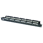 Videk 1U 24 Port Shielded Cat6 FTP Patch Panel