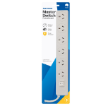 Jackson PT5966 surge protector White 6 AC outlet(s) 240 V 0.9 m