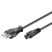 Microconnect PE100818 strömkablar Svart 1,8 m Strömkontakt typ L C5 coupler