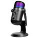LogiLink Microphone, USB, Condenser microphone, RGB light, 192kHz, black