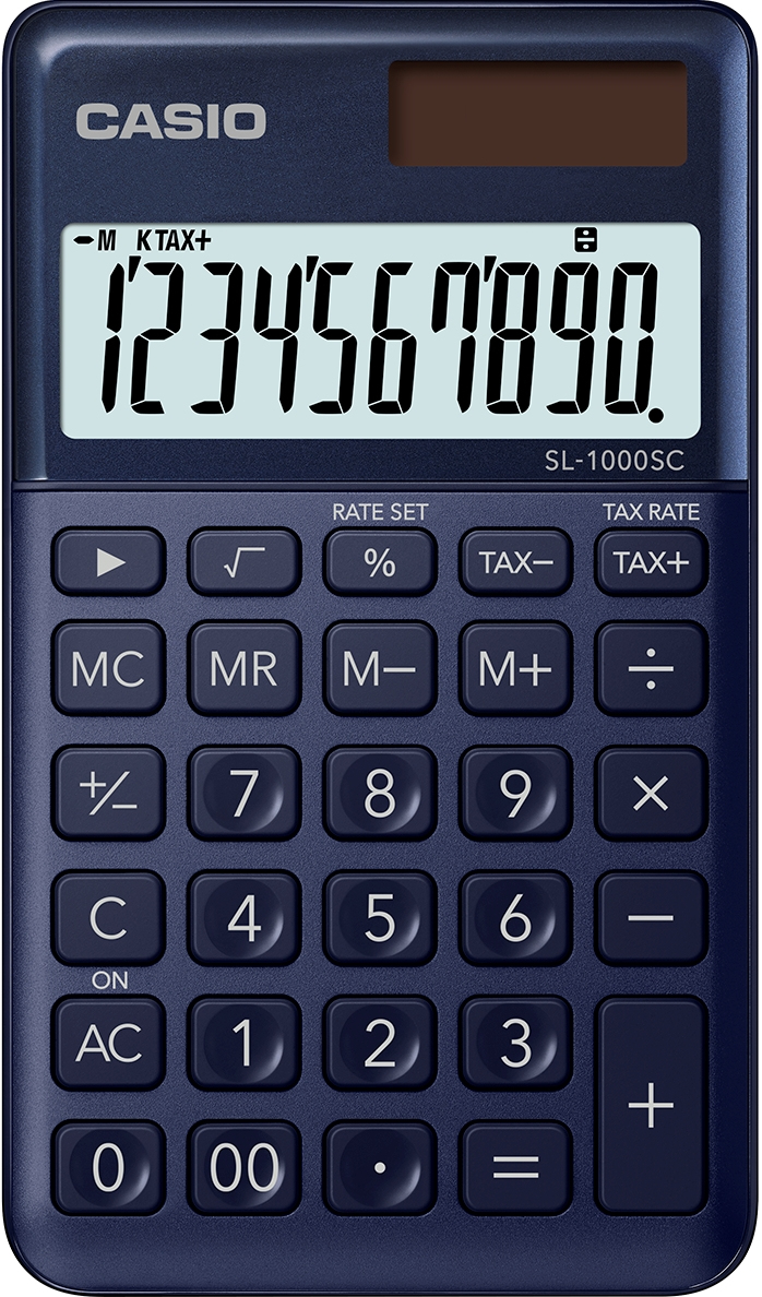Image of Casio SL-1000SC-NY calculator Pocket Basic Blue