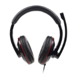 Gembird USB stereo headset, glossy black