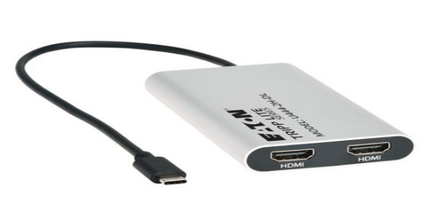 Image of Eaton U444-2H-DL video cable adapter 0.3 m USB Type-C HDMI Silver