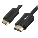 Sharkoon 3m, HDMI/Mini HDMI HDMI cable HDMI Type A (Standard) HDMI Type C (Mini) Black
