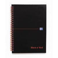 Photos - Other for Computer Black n' Red BLACK N RED WIRE A-Z NOTEBOOK A5 PK5 100080194