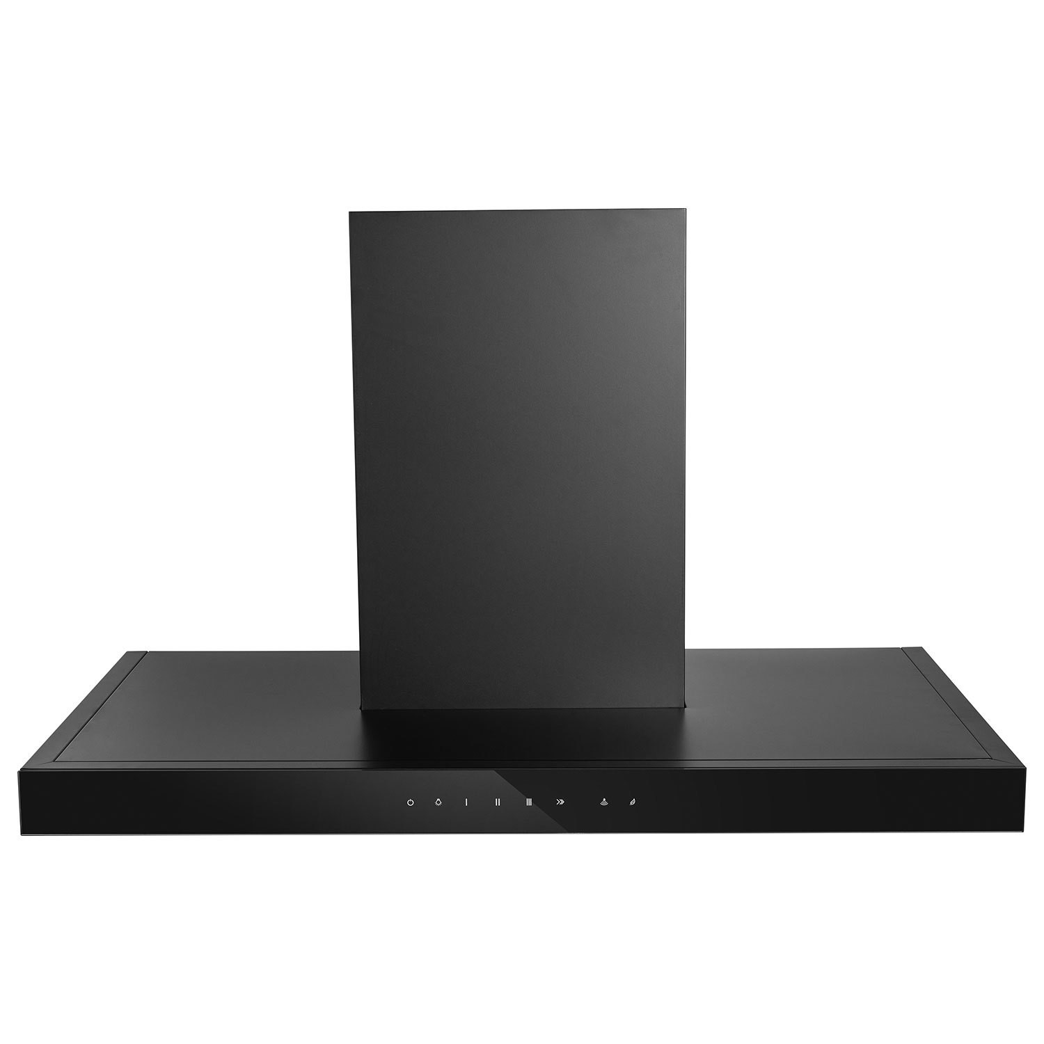 electriQ 90cm Slimline Chimney Hood with Hob to Hood Connection - Blac