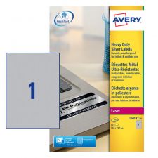 Avery L6013-20 Resistant Labels 20 sheets - 1 Labels per Sheet