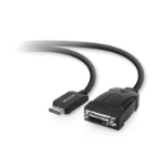 Belkin F2CD005B cable gender changer 1 x 20 pin DisplayPort 1 x 24 pin digital DVI Black
