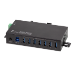 LogiLink USB 3.0 Hub, 7-port, metal case, industrial level, DIN rail