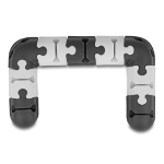 DeLOCK Cable holder self-adhesive modular set 9 pieces black / grey