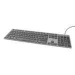 Deltaco TB-801 keyboard Home USB QWERTY Grey