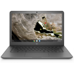HP Chromebook 14A G5 AMD A4 A4-9120C 35.6 cm (14") HD 4 GB DDR4-SDRAM 32 GB eMMC Wi-Fi 5 (802.11ac) ChromeOS Grey