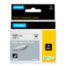 DYMO Rhino gaines thermorétractables industrielles | 6 mm x 1,5 m | Impression en noir sur fond blanc | pour étiqueteuses Rhino