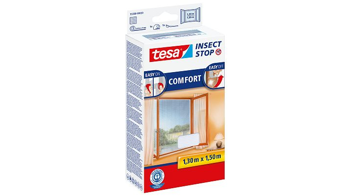 Image of TESA Insect Stop Comfort - 1300 x 10 x 1500 mm - 141 g - White - 454 g