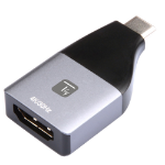Techly IADAP USBC-HDMI4K USB grafische adapter 4096 x 2160 Pixels Zwart, Zilver