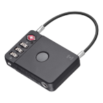 TROIKA LOK26 Luggage combination lock Metal, Acrylonitrile butadiene styrene (ABS) Black