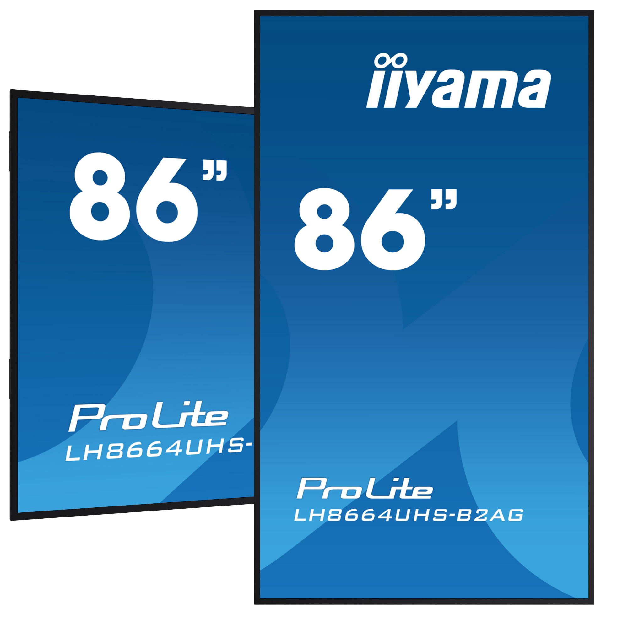 iiyama 86" 4K UHD professional digital signage display with advanced control and connectivity options