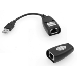 Microconnect USBEXT60M network extender Network transmitter & receiver Black