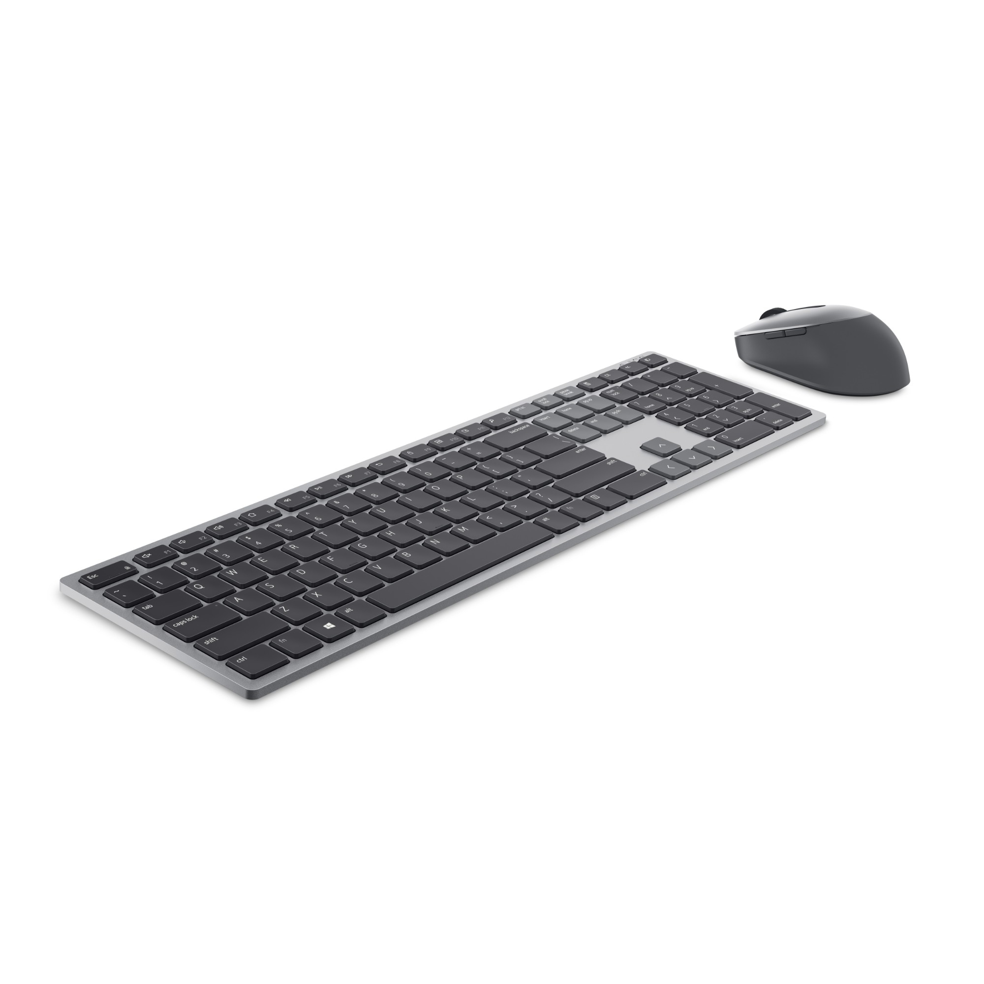 DELL KM7321W tangentbord Mus inkluderad Trådlös RF + Bluetooth QWERTY Amerikanskt internationellt Grå, Titan