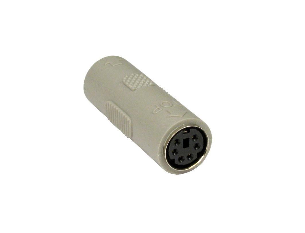 Cables Direct AD-131 cable gender changer Mini Din (6-pin) Beige