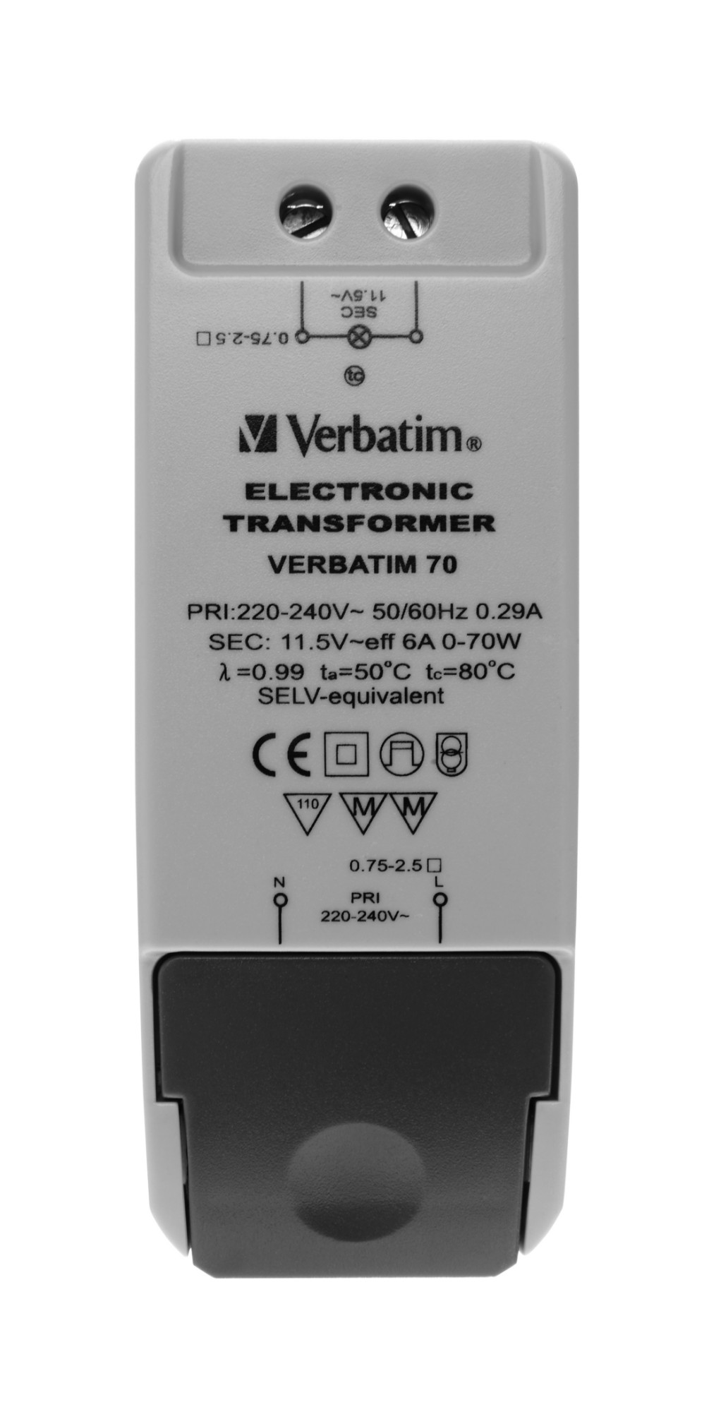 Verbatim 12V LED-Compatible Electronic Transformer