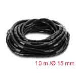 DeLOCK Spiral Hose 15 mm diameter 10 m black