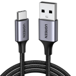 Ugreen 60128 USB TYPE- C 2m BLACK CHARGING CABLE 3A UGREEN