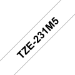 Brother TZE-231M5 DirectLabel black on white Laminat 12mm x 8m Pack=5 for Brother P-Touch TZ 3.5-18mm/6-12mm/6-18mm/6-24mm/6-36mm