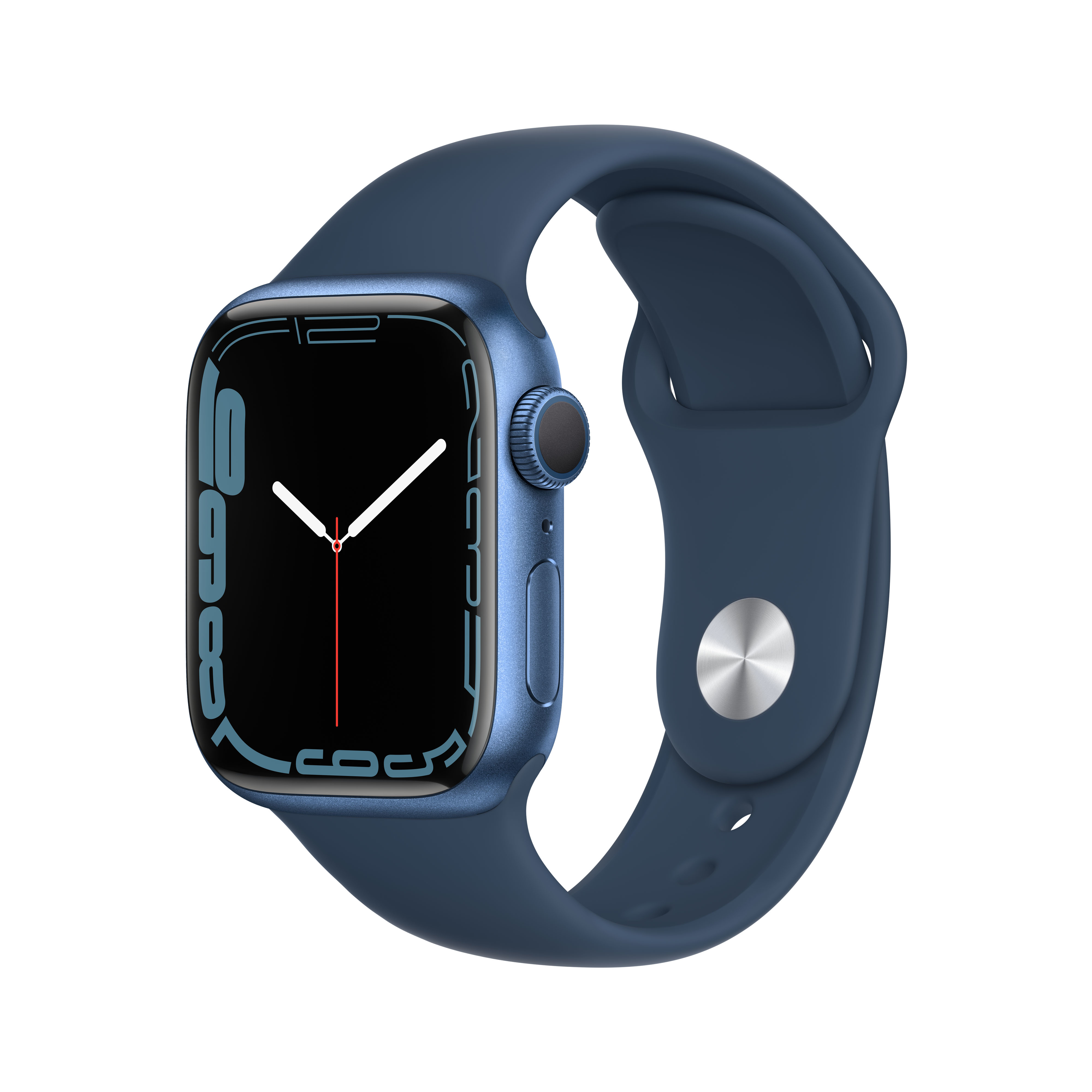 Apple Watch Series 7, 41mm, GPS [2021] - Blue Aluminium Case with Abyss Blue Sport Band