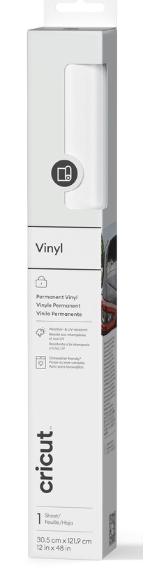 Cricut 2011341 self-adhesive vinyl Permanent White