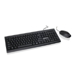 iogear GKM513B toetsenbord Inclusief muis Kantoor USB QWERTY Amerikaans Engels Zwart