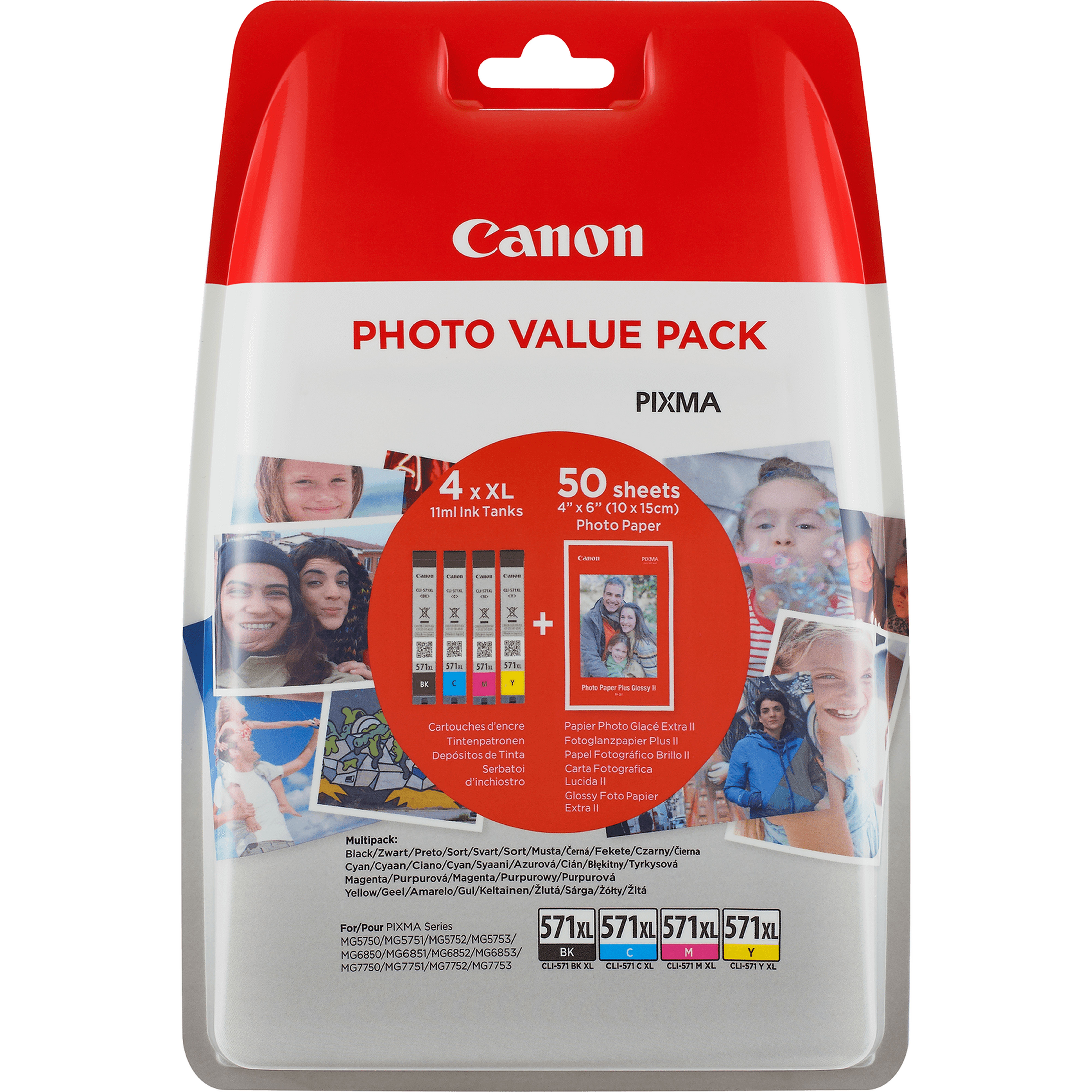 Image of Canon 0332C005/CLI-571XL Ink cartridge multi pack Bk,C,M,Y...