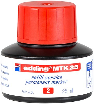 Photos - Felt Tip Pen Edding MTK 25 marker refill Red 25 ml 1 pc(s) 4-MTK25002 