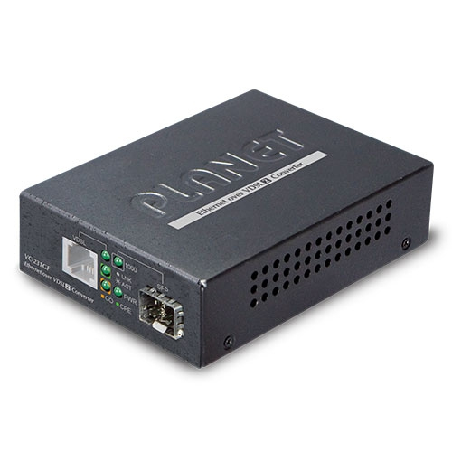 Image of PLANET VC-231GF network media converter 1000 Mbit/s Black
