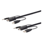 Monoprice Switch Series KVM cable Black 118.1" (3 m)