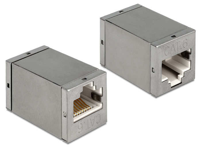 Image of DeLOCK 86250 cable gender changer RJ45 Grey