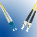 Microconnect LC/PC-ST/PC 1m fibre optic cable OS2 Yellow