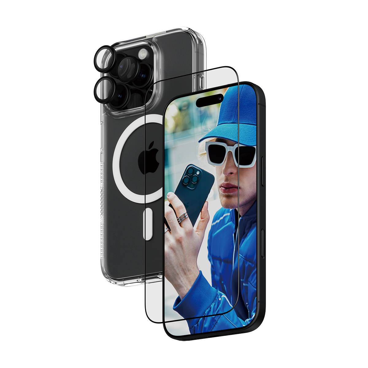 PanzerGlass Â® 3-in-1 Protection Bundle iPhone 16 Pro