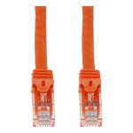 AddOn Networks 6in Orange CAT 6A PVC Ethernet Cable Snagless Easy Boot RJ-45 M/M
