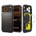 Spigen Tough Armor T (MagFit) mobiele telefoon behuizingen 16 cm (6.3") Hoes Donkergrijs