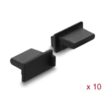 DeLOCK Dust Cover for USB Type-A female 10 pieces silicone black