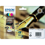 Epson C13T16364020/16XL Ink cartridge multi pack Bk,C,M,Y high-capacity XL Blister Radio Frequency 12,9ml + 3x 6,5ml  Pack=4 for Epson WF 2010