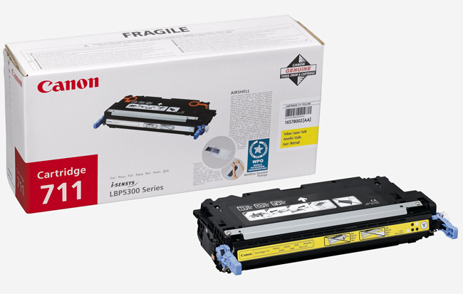 Image of Canon 1657B002/711Y Toner cartridge yellow, 6K pages for Canon...