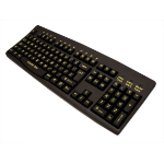 Accuratus KYBAC260-HIVISLO keyboard USB QWERTY English Black