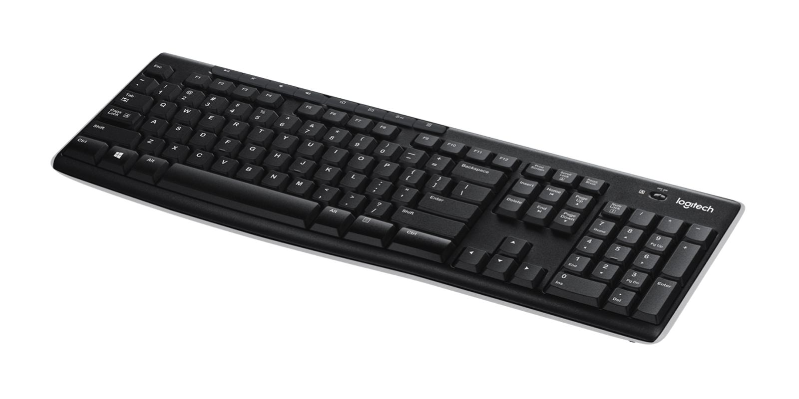 Logitech Black K270 Wireless Keyboard UK Layout 920-003745