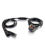 C2G Cbl/3m BS 1363 to 2x C13 Y-Cable Black