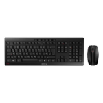 CHERRY Stream Desktop keyboard Mouse included Office RF Wireless QWERTZ German Black