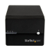StarTech.com Caja Disco Duro Externo 2 Bahías de 3,5" SATA III USB 3.0 UASP RAID JBOD eSATA con Ventilador - Negro