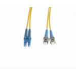 4Cabling 2m LC-ST OS1 / OS2 Singlemode Fibre Optic Cable : Yellow